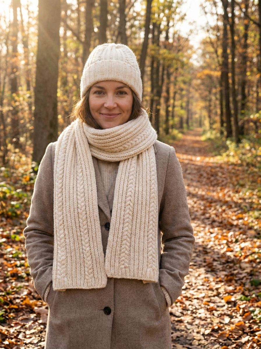 Cozy Alpaca Stitch Scarf