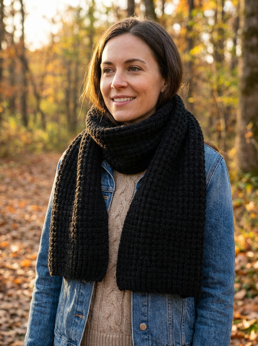 Cozy Cashmere Stitch Scarf