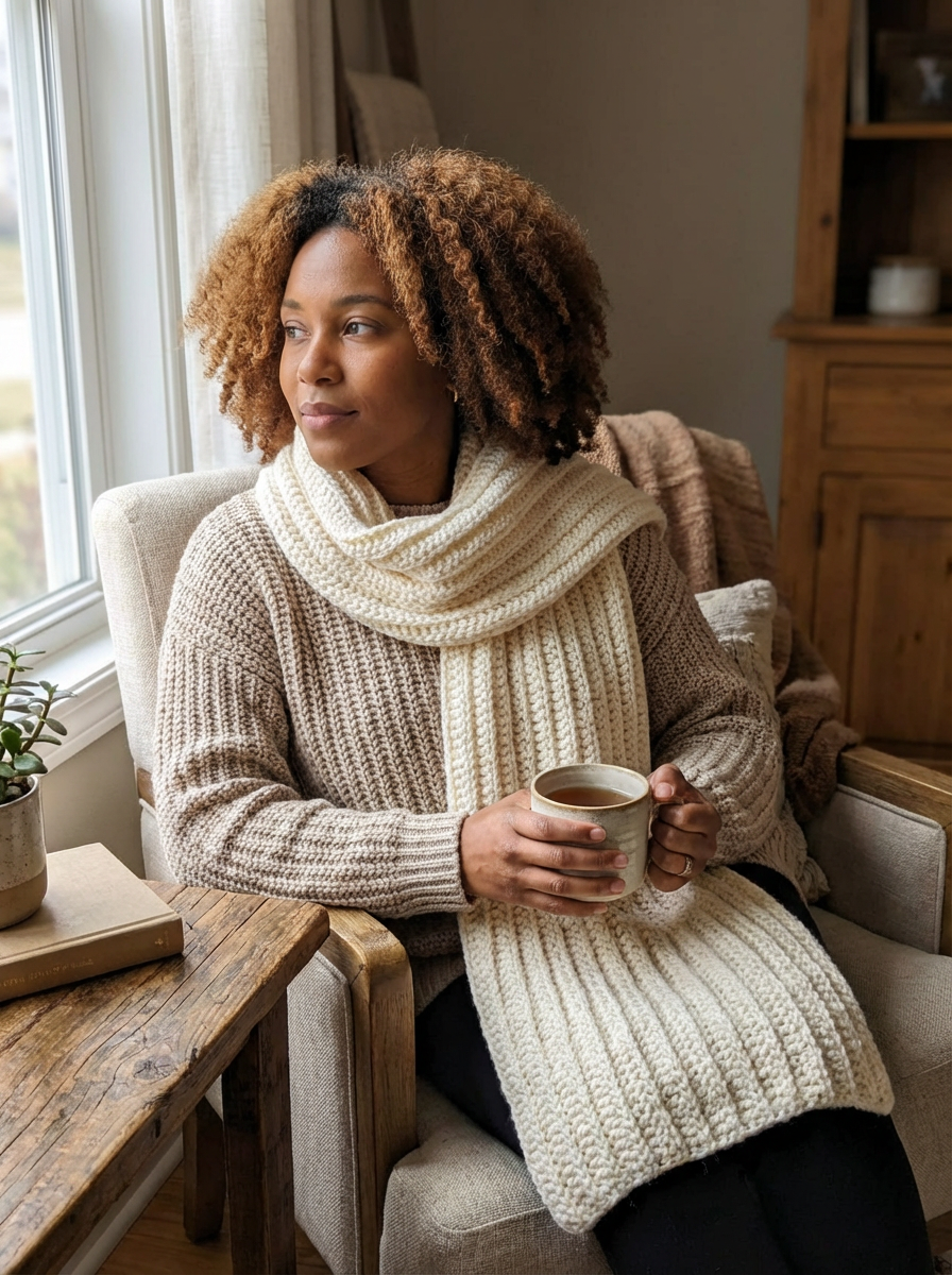 Cozy Fancy Stitch Scarf