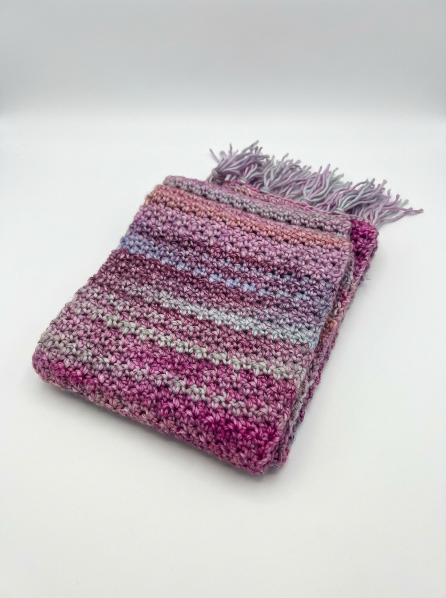 Lavender Stripe Scarf