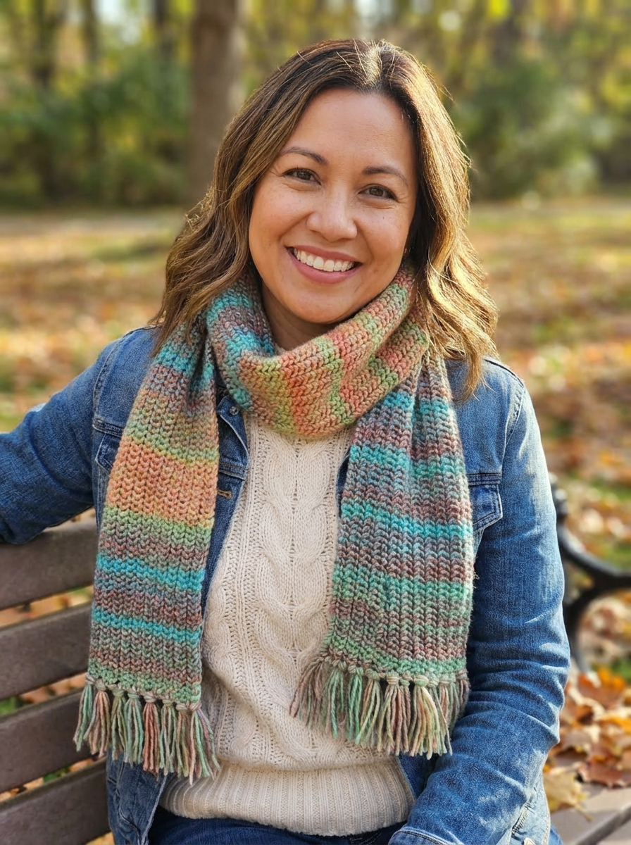 Radiant Rainbow Scarf
